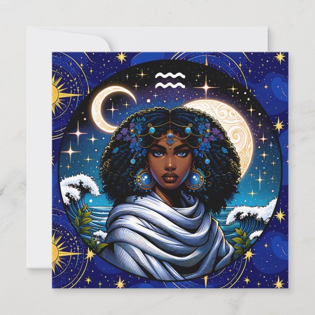 Aquarius Traits and Dates  | Water Bearer (Anverso)