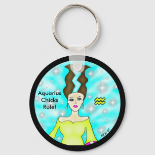 ¡AquariusChicksRule! Llavero