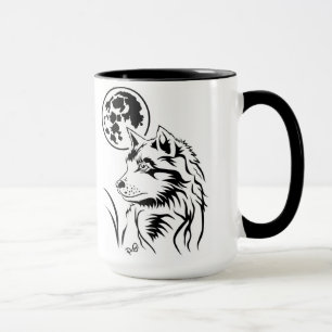 Aquel soñando lobo joven taza