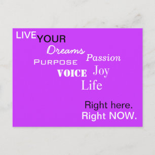 AQUÍ. AHORA MISMO. Postal