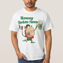 Aquí camiseta hablada lisonja