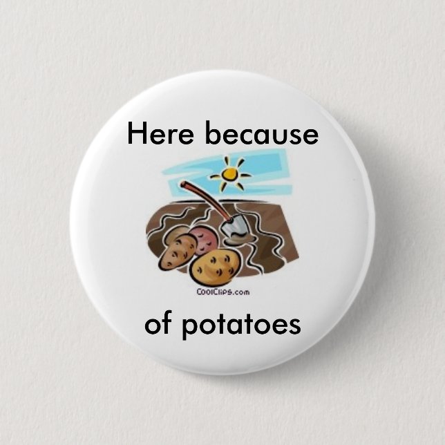 "Aquí debido a botón de las patatas" (Anverso)