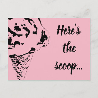 "Aquí es la postal del cono de helado de la