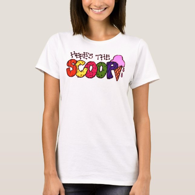 Aquí está el Scoop Ladies Spaghetti Top (Hecho) (Anverso)