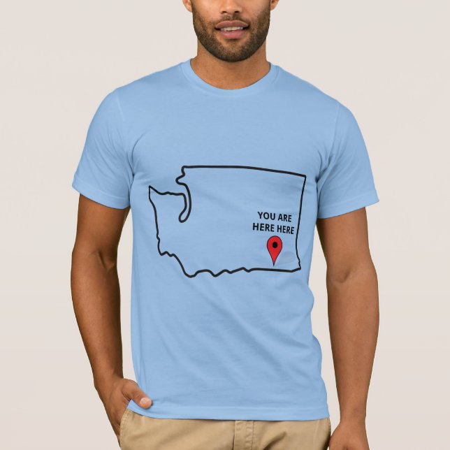Aquí está la camiseta de Walla Walla Washington. (Anverso)