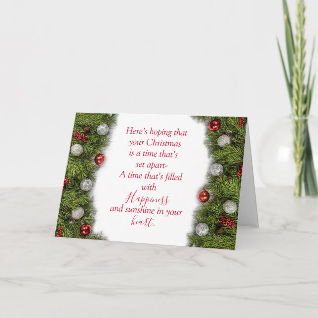 Aquí está la espera de la tarjeta de felicitación  (Anverso)