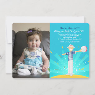 Aquí está la invitación al niño de cumpleaños o al