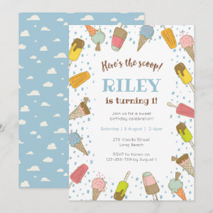 Aquí está la invitación de cumpleaños de la cuchar