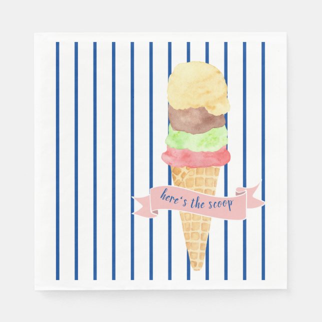 Aquí está la servilleta de Papel de Coop (Anverso)