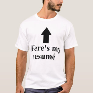 Aquí está mi camisa de la barba de Resumé