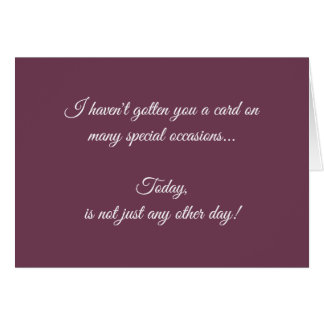 Aquí está tu día de tarjeta