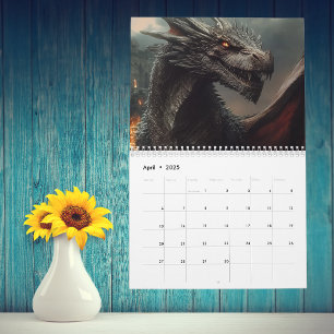 Aquí hay Dragones Calendario de Fantasía para Cual