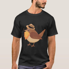 AQUÍ HAY DRAGONES Y Camiseta de Pájaro con barba