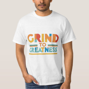 aquí hay un diseño de camiseta con el texto "Grind