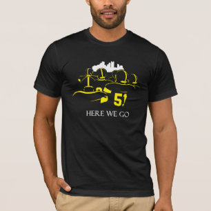 Aquí vamos camiseta corta del negro