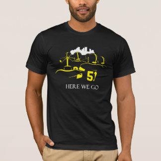 Aquí vamos camiseta corta del negro