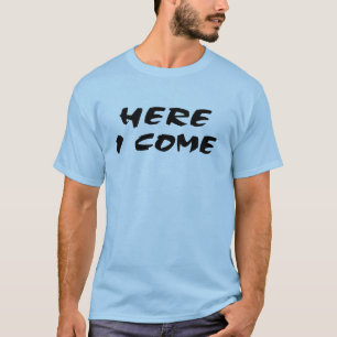 Aquí vengo allí voy Dirt Bike Motocross Camiseta