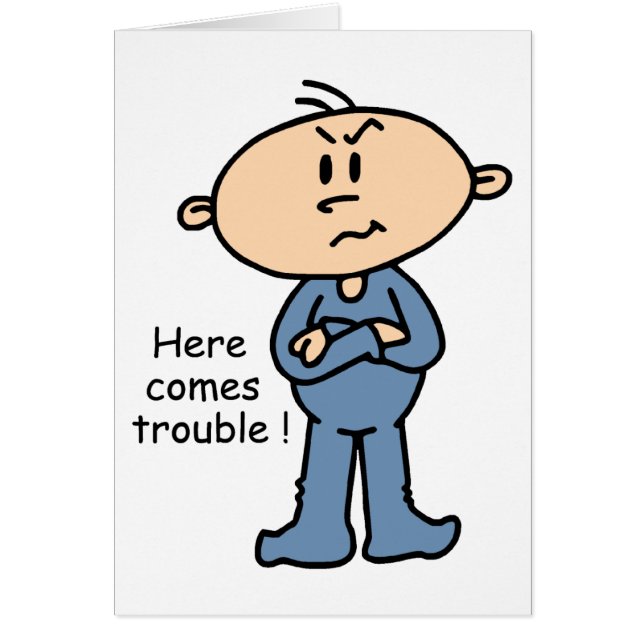 Aquí viene el bebé del problema (AZUL) (Frente)