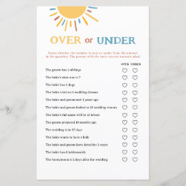 Aquí viene el hijo con o bajo tarjetas de juego