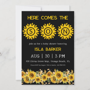 Aquí viene el hijo que brilló la invitación a la d