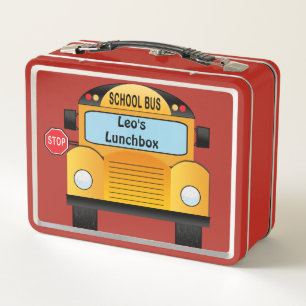 Aquí viene el Metalizado Lunchbox del autobús esco