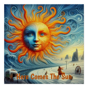 Aquí Viene El Sol - Poster De Impresión De Arte De