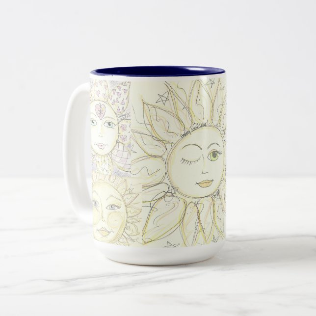 Aquí viene el sol - taza de café (Anverso izquierdo)