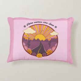 Aquí viene la almohada del sol (rosa)