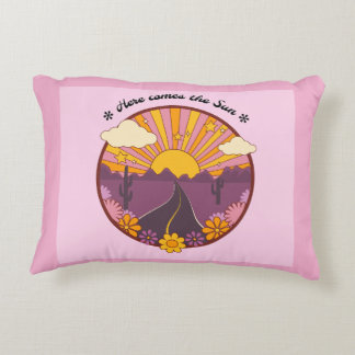 Aquí viene la almohada del sol (rosa)