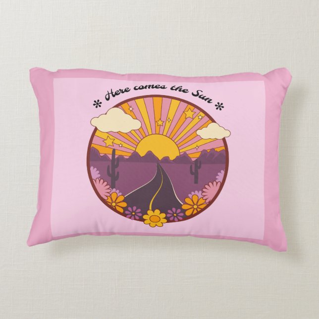 Aquí viene la almohada del sol (rosa) (Reverso)
