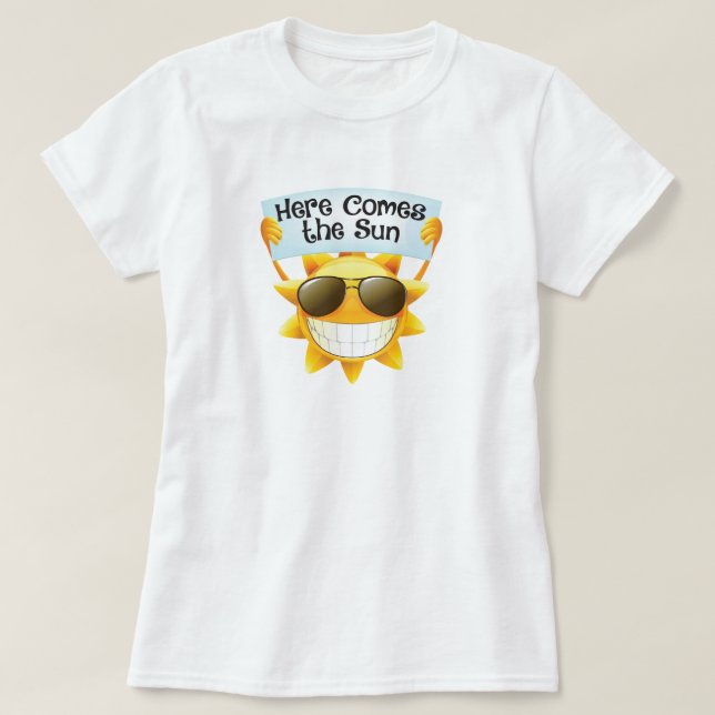 Aquí viene la camiseta Sun (Diseño del anverso)