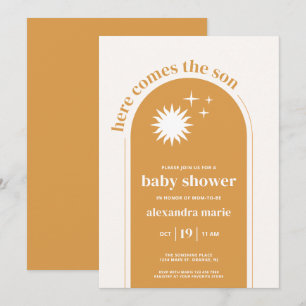 Aquí viene la invitación a la ducha de bebé