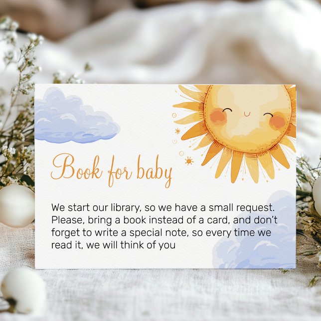 Aquí viene la invitación a la ducha de bebé Sun (Sun baby shower invitation )