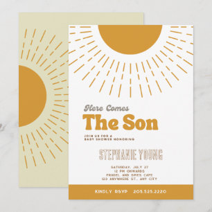 Aquí Viene La Invitación De Baby Shower De Son