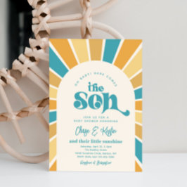 Aquí Viene La Invitación De Baby Shower De Son