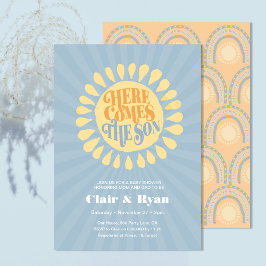 Aquí Viene La Invitación De Baby Shower De Son