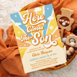 Aquí viene la invitación de Baby Shower de Son