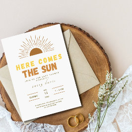 Aquí viene la invitación de Baby Shower del libro 