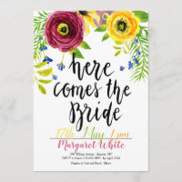 Aquí viene la invitación de la novia