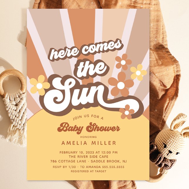Aquí viene la invitación de Sun Baby Shower (Subido por el creador)