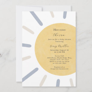 Aquí viene la invitación de Sun Baby Shower