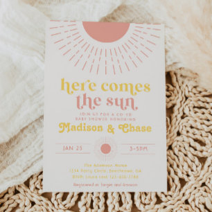 Aquí viene la invitación de Sun Co-Ed a Baby Showe