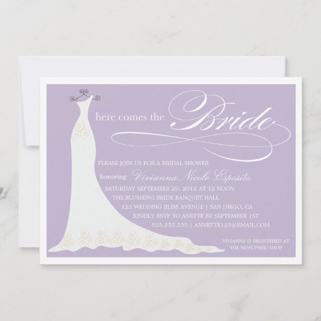 AQUÍ VIENE LA INVITACIÓN NUPCIAL DE LA DUCHA DE LA (Anverso)