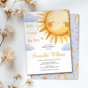 Aquí viene la linda invitación de Baby Shower de S