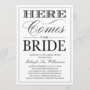 AQUÍ VIENE LA NOVIA 2  INVITACIÓN DE DUCHA BRIDAL