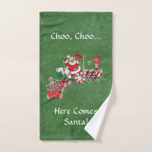 Aquí viene Santa sobre Green Train