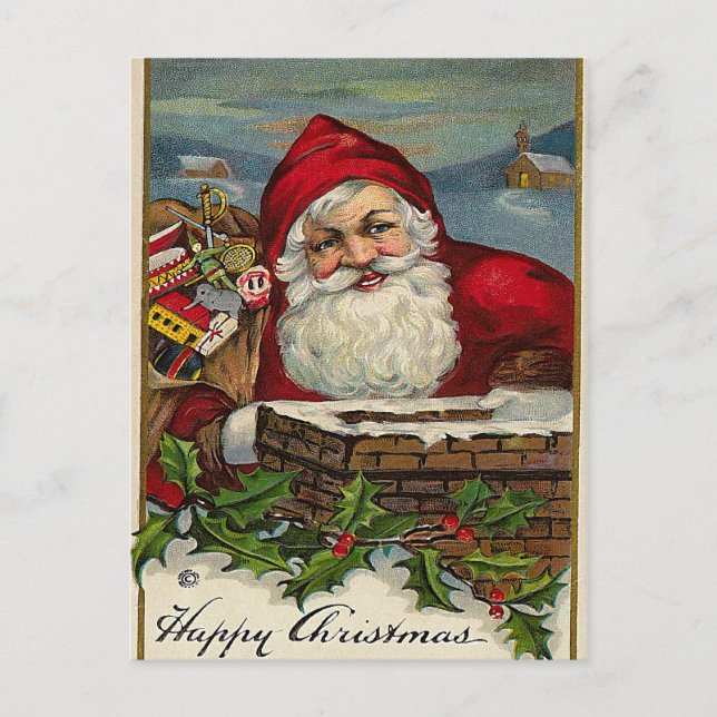 Aquí vienen las postales de Santa Navidades (Anverso)