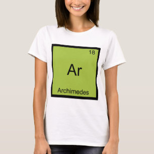 Ar - Arquímedes Camiseta Divertida del Símbolo del