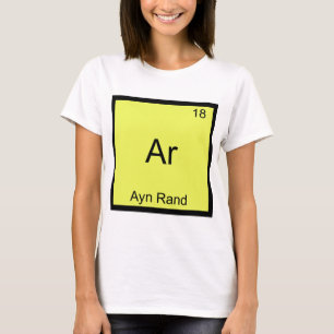 Ar - Ayn Rand Camiseta divertida con símbolo de el