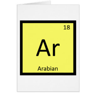 Ar - Caballo Árabe Tabla Periódica de Química